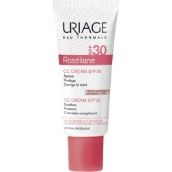 Uriage Roseliane CC Universal Tone Ενυδατική Κρέμα Προσώπου Ημέρας με SPF30 κατά των Ατελειών & της Ερυθρότητας με Ceramides & Βιταμίνη E 40ml