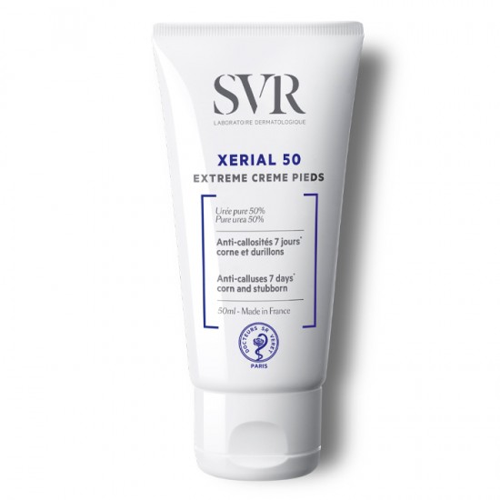 SVR Laboratoire Xerial 50 Extreme Feet Creme Κρέμα Ποδιών με Ουρία για Αντιμετώπιση των Κάλων & των Ρόζων 50ml