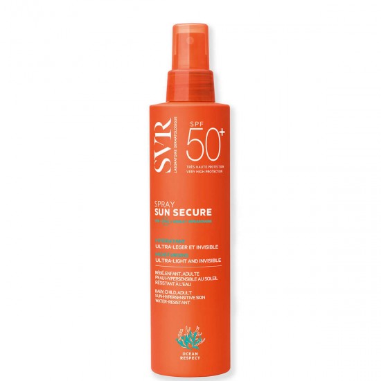 SVR Laboratoire Sun Secure Spray SPF50+ Αντιηλιακό Ενυδατικό Σπρέι 200ml