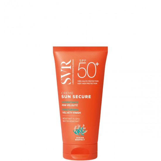 SVR Laboratoire Dermatologique Sun Secure Αδιάβροχη Αντηλιακή Κρέμα Προσώπου SPF50 50ml