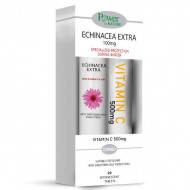 POWER HEALTH - Πακέτο 1+1: Echinacea Extra με Στέβια 24 αναβρ. δισκία + Vitamin C 500mg 20 αναβρ. δισκία