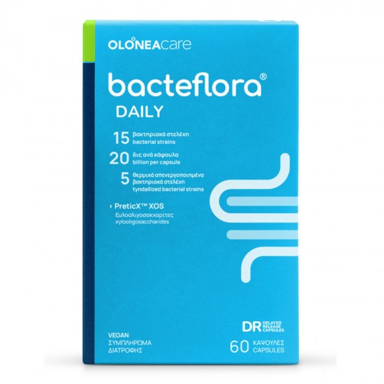 Olonea Bacteflora Daily με Προβιοτικά και Πρεβιοτικά 60 φυτικές κάψουλες