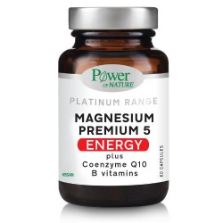 Power Health Magnesium Premium 5 Energy με Βιταμίνη B6 60 κάψουλες Energy