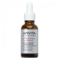 Apivita C15 Propolis Correct Αντιγηραντικό Serum Προσώπου με Βιταμίνη C & Βιταμίνη E για Αποτοξίνωση & Λάμψη 30ml
