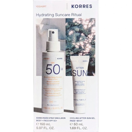 Korres Yoghurt Emulsion Σετ με Αντηλιακό Spray & After Sun SPF50 2τμχ