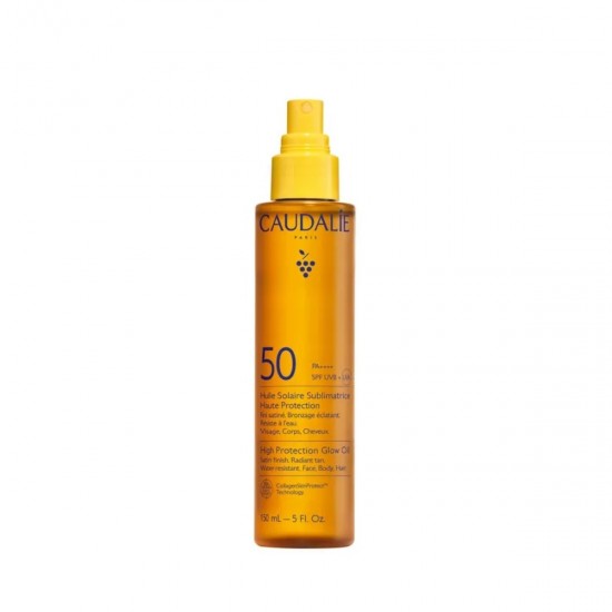 Caudalie High Protection Glow Oil Αντηλιακό Λάδι Προσώπου και Σώματος SPF50 150ml