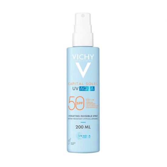 Vichy Capital Soleil UV Aqua Αντηλιακό Γαλάκτωμα για το Σώμα SPF50 σε Spray 200ml