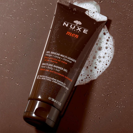 Nuxe Men Multi Use Shower Gel for Face, Body & Hair & All Skin Types 200ml Nuxe Men Multi Use Shower Gel for Face, Body & Hair & All Skin Types 200ml