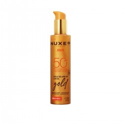 Nuxe Gold Αδιάβροχο Αντηλιακό Λάδι Προσώπου και Σώματος SPF50 150ml