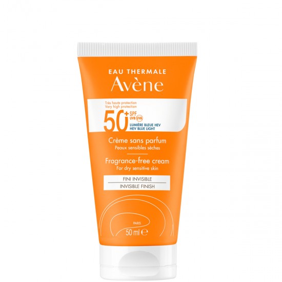 Avene Very High Protection Fragrance Free Αντηλιακή Κρέμα Προσώπου SPF50 50ml