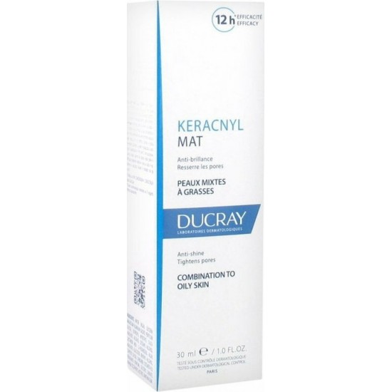 Ducray Keracnyl Mat Κρέμα Προσώπου για Λιπαρές/Μικτές Επιδερμίδες κατά της Ακμής 30ml Ducray Keracnyl Mat Κρέμα Προσώπου για Λιπαρές/Μικτές Επιδερμίδες κατά της Ακμής 30ml