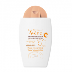 AVENE Tres Haute Protection Fluide Mineral Teinte SPF50 Αντηλιακό προσώπου με Χρώμα για ευαίσθητα μη ανεκτικά Ξηρά δέρματα 40ml