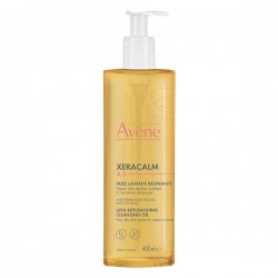 AVENE - Eau Thermale XERACALM A.D. Huile Lavante Relipidante, Λάδι καθαρισμού για πολύ ξηρό δέρμα με τάση ατοπίας, 400ml