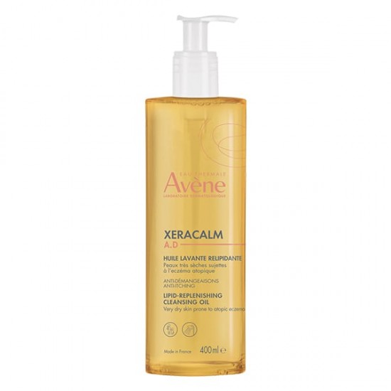 AVENE - Eau Thermale XERACALM A.D. Huile Lavante Relipidante, Λάδι καθαρισμού για πολύ ξηρό δέρμα με τάση ατοπίας, 400ml AVENE - Eau Thermale XERACALM A.D. Huile Lavante Relipidante, Λάδι καθαρισμού για πολύ ξηρό δέρμα με τάση ατοπίας, 400ml