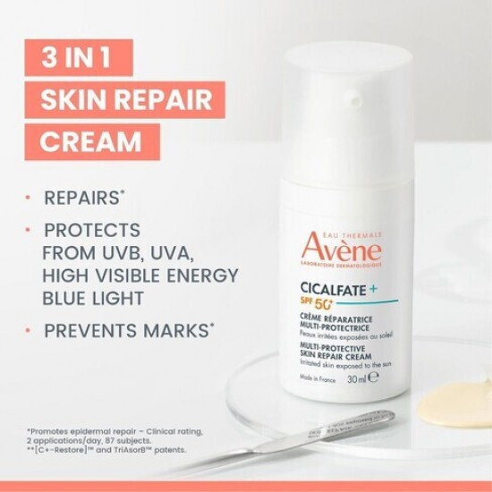 Eau Thermale Avène Cicalfate+ Αδιάβροχη Αντηλιακή Κρέμα Προσώπου SPF50+ 30ml Eau Thermale Avène Cicalfate+ Αδιάβροχη Αντηλιακή Κρέμα Προσώπου SPF50+ 30ml