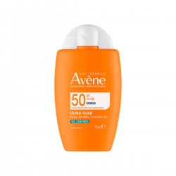 Eau Thermale Avène Ultra Fluid Oil Control Αδιάβροχη Αντηλιακή Λοσιόν Προσώπου SPF50+ 50ml