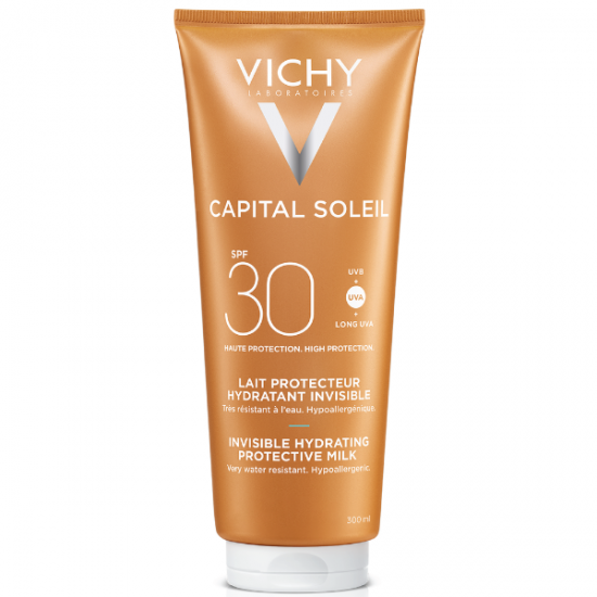 Vichy Capital Soleil Fresh Hydrating Milk Αντηλιακό Γαλάκτωμα για Πρόσωπο & Σώμα SPF30, 300ml
