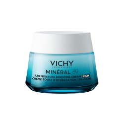 Vichy Mineral 89 Rich 72ωρη Ενυδατική & Συσφικτική Κρέμα Προσώπου για Ξηρές/Ευαίσθητες Επιδερμίδες 50ml