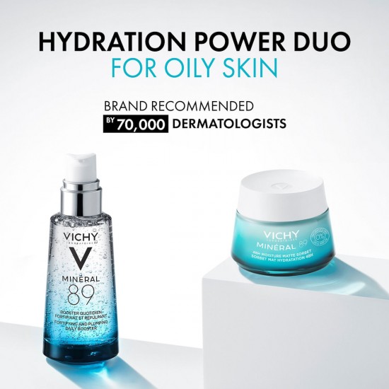 Vichy Minéral 89 Matte Sorbet Light 48ωρο Gel Προσώπου για Ενυδάτωση & Ρύθμιση Λιπαρότητας με Υαλουρονικό Οξύ & Νιασιναμίδη 50ml Vichy Minéral 89 Matte Sorbet Light 48ωρο Gel Προσώπου για Ενυδάτωση & Ρύθμιση Λιπαρότητας με Υαλουρονικό Οξύ & Νιασιναμίδη 50ml