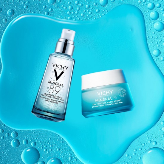 Vichy Minéral 89 Matte Sorbet Light 48ωρο Gel Προσώπου για Ενυδάτωση & Ρύθμιση Λιπαρότητας με Υαλουρονικό Οξύ & Νιασιναμίδη 50ml Vichy Minéral 89 Matte Sorbet Light 48ωρο Gel Προσώπου για Ενυδάτωση & Ρύθμιση Λιπαρότητας με Υαλουρονικό Οξύ & Νιασιναμίδη 50ml
