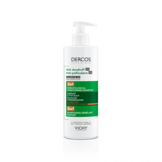 Vichy Dercos Anti Dandruff DS 2in1 Σαμπουάν κατά της Πιτυρίδας για Ξηρά Μαλλιά 390ml Vichy Dercos Anti Dandruff DS 2in1 Σαμπουάν κατά της Πιτυρίδας για Ξηρά Μαλλιά 390ml