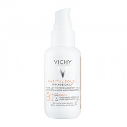 Vichy Capital Soleil UV-AGE Daily Pigment Αντηλιακή Λοσιόν Προσώπου SPF50+ με Χρώμα Medium 40ml