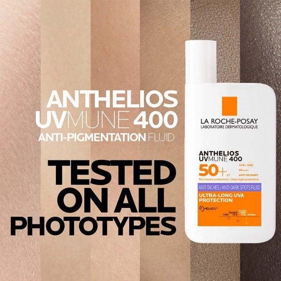 La Roche Posay Anthelios UVMUNE 400 Αδιάβροχο Αντηλιακό Προσώπου SPF50+ 50ml La Roche Posay Anthelios UVMUNE 400 Αδιάβροχο Αντηλιακό Προσώπου SPF50+ 50ml