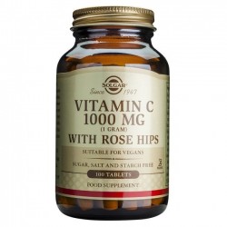 Solgar ROSE HIPS Vitamin C 1000mg 100 Δισκία