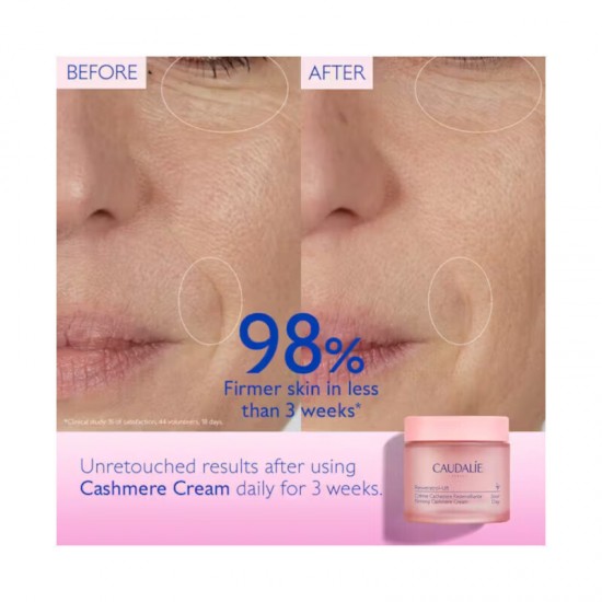 Caudalie Resveratrol-Lift Lifting Cashmere Κρέμα Προσώπου Ημέρας για Αντιγήρανση & Σύσφιξη 50ml Caudalie Resveratrol-Lift Lifting Cashmere Κρέμα Προσώπου Ημέρας για Αντιγήρανση & Σύσφιξη 50ml