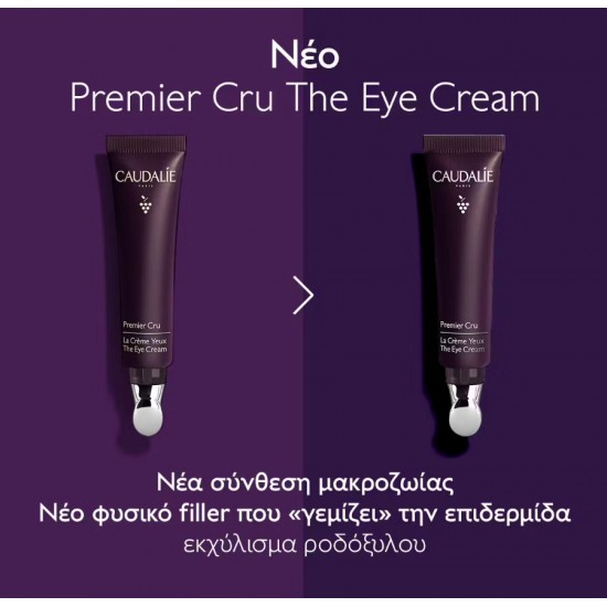 Caudalie Premier Cru Αντιγηραντική Κρέμα Ματιών με Υαλουρονικό Οξύ 15ml