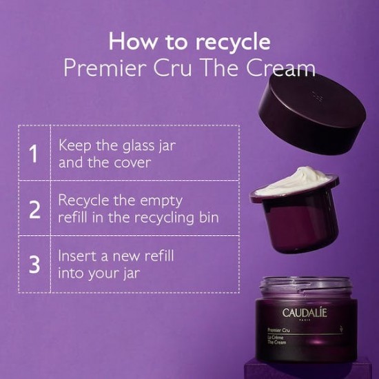 Caudalie Premier Cru La Creme Refill 24ωρη Αντιγηραντική Κρέμα Προσώπου Ημέρας για Κανονικές Επιδερμίδες 50ml Caudalie Premier Cru La Creme Refill 24ωρη Αντιγηραντική Κρέμα Προσώπου Ημέρας για Κανονικές Επιδερμίδες 50ml