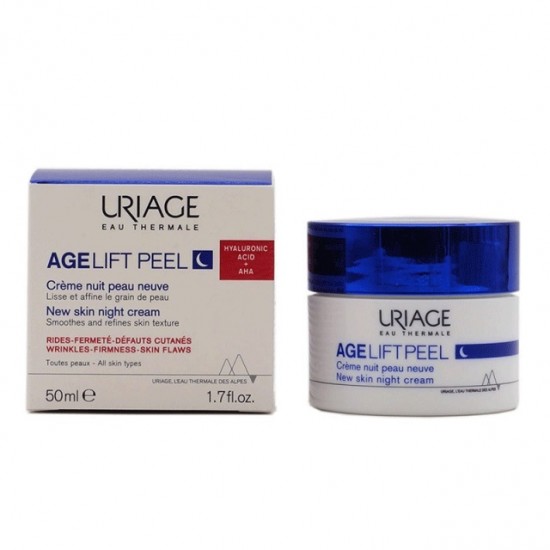 Uriage Age Lift Peel Κρέμα Προσώπου Νυκτός για Αντιγήρανση & Ατέλειες με Υαλουρονικό Οξύ 50ml