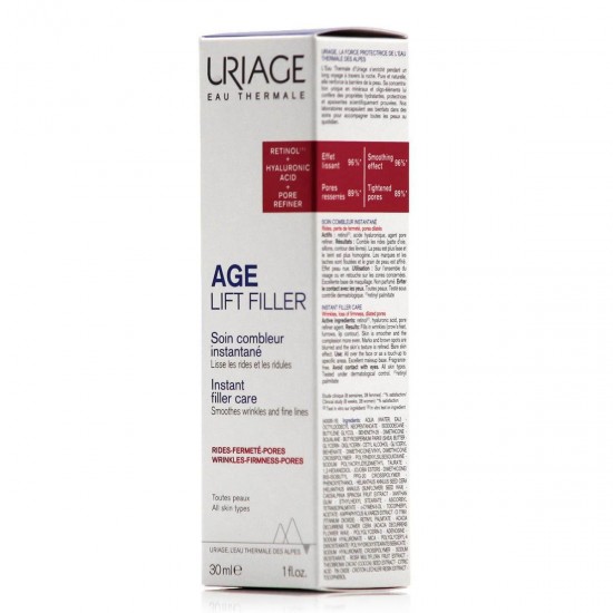 Uriage Age Lift Filler Κρέμα Προσώπου Ημέρας για Ενυδάτωση, Αντιγήρανση & Σύσφιξη με Υαλουρονικό Οξύ & Ρετινόλη 30ml