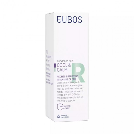 Eubos Cool & Calm Relieving Κρέμα Προσώπου Νυκτός για Ερυθρότητα 30ml
