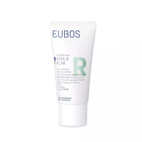 Eubos Cool & Calm Relieving Κρέμα Προσώπου Νυκτός για Ερυθρότητα 30ml