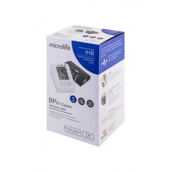 Microlife BP B1 Classic Ψηφιακό Πιεσόμετρο Μπράτσου με ανίχνευση Αρρυθμίας Microlife BP B1 Classic Ψηφιακό Πιεσόμετρο Μπράτσου με ανίχνευση Αρρυθμίας
