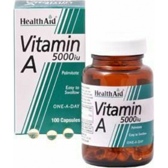 Health Aid Vitamin A 5000iu 100 κάψουλες