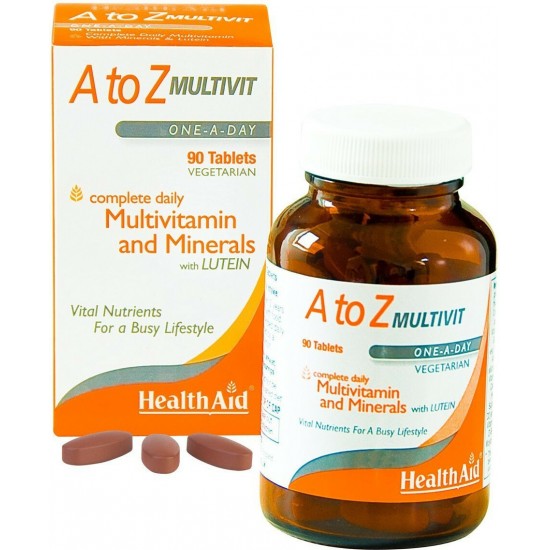 Health Aid A To Z Multivit Βιταμίνη για Ενέργεια 90 ταμπλέτες Health Aid A To Z Multivit Βιταμίνη για Ενέργεια 90 ταμπλέτες