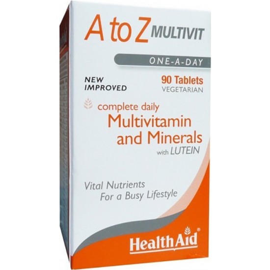 Health Aid A To Z Multivit Βιταμίνη για Ενέργεια 90 ταμπλέτες Health Aid A To Z Multivit Βιταμίνη για Ενέργεια 90 ταμπλέτες
