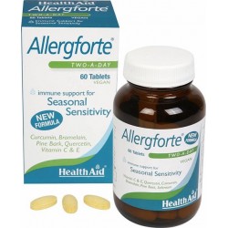 Health Aid Allergforte Two a Day Βιταμίνη για Ενέργεια & Ανοσοποιητικό 60 κάψουλες