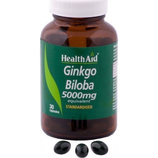Health Aid Ginkgo Biloba 5000mg 30 κάψουλες
