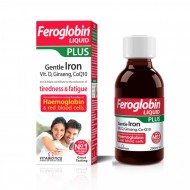 Vitabiotics Feroglobin Liquid Plus Gentle Iron, Vit D, Ginseng, CoQ10 200ml