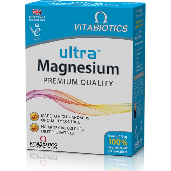 Vitabiotics Ultra Magnesium 375mg 60 ταμπλέτες Vitabiotics Ultra Magnesium 375mg 60 ταμπλέτες