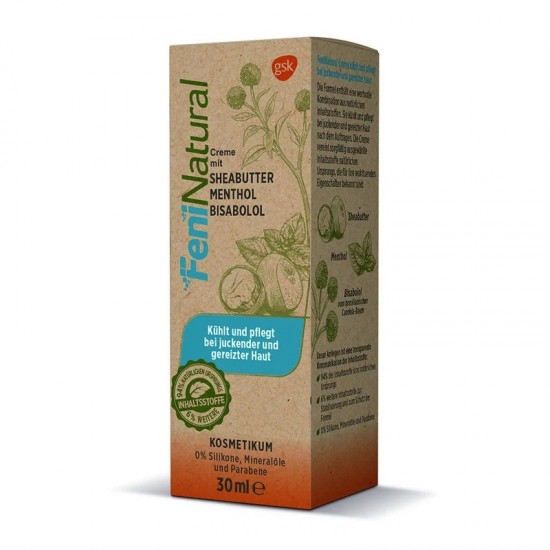 GSK FeniNatural Κρέμα με Bisabolol, Menthol & Shea Butter 30ml