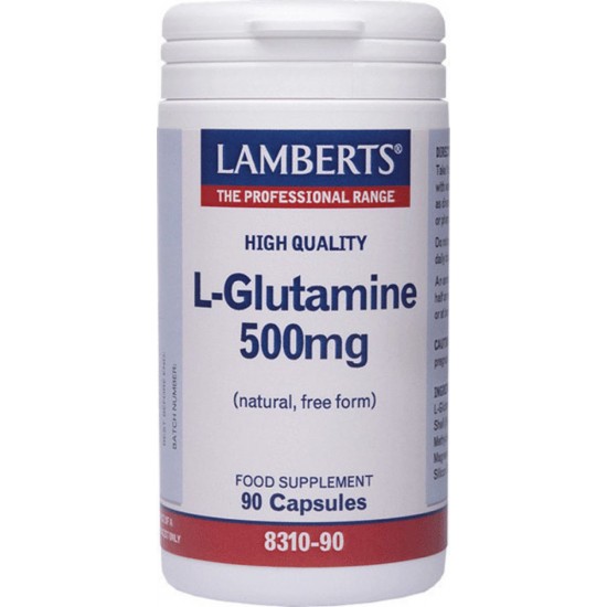 Lamberts L-Glutamine 500mg 90 κάψουλες