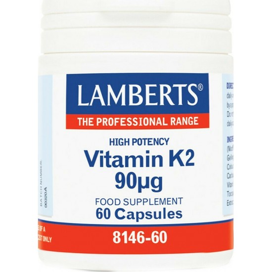Lamberts Vitamin K2 90MCG 60 κάψουλες Lamberts Vitamin K2 90MCG 60 κάψουλες