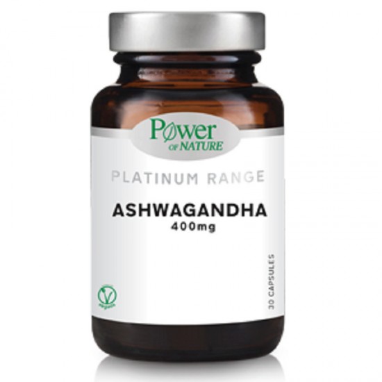 Power Of Nature Platinum Range Ashwagandha 400mg 30 κάψουλες