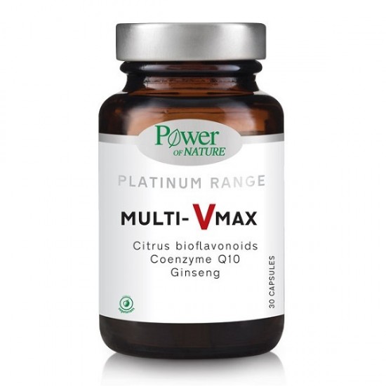 Power Of Nature Platinum Range Multi-Vmax Βιταμίνη για Ενέργεια & το Ανοσοποιητικό 30 κάψουλες