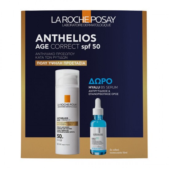 La Roche Posay Αnthelios Age Correct SPF50 Σετ με Serum 2τμχ