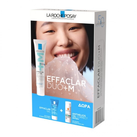 La Roche Posay Effaclar DUO+M Σετ Περιποίησης για Ενυδάτωση & Κατά της Ακμής 3τμχ